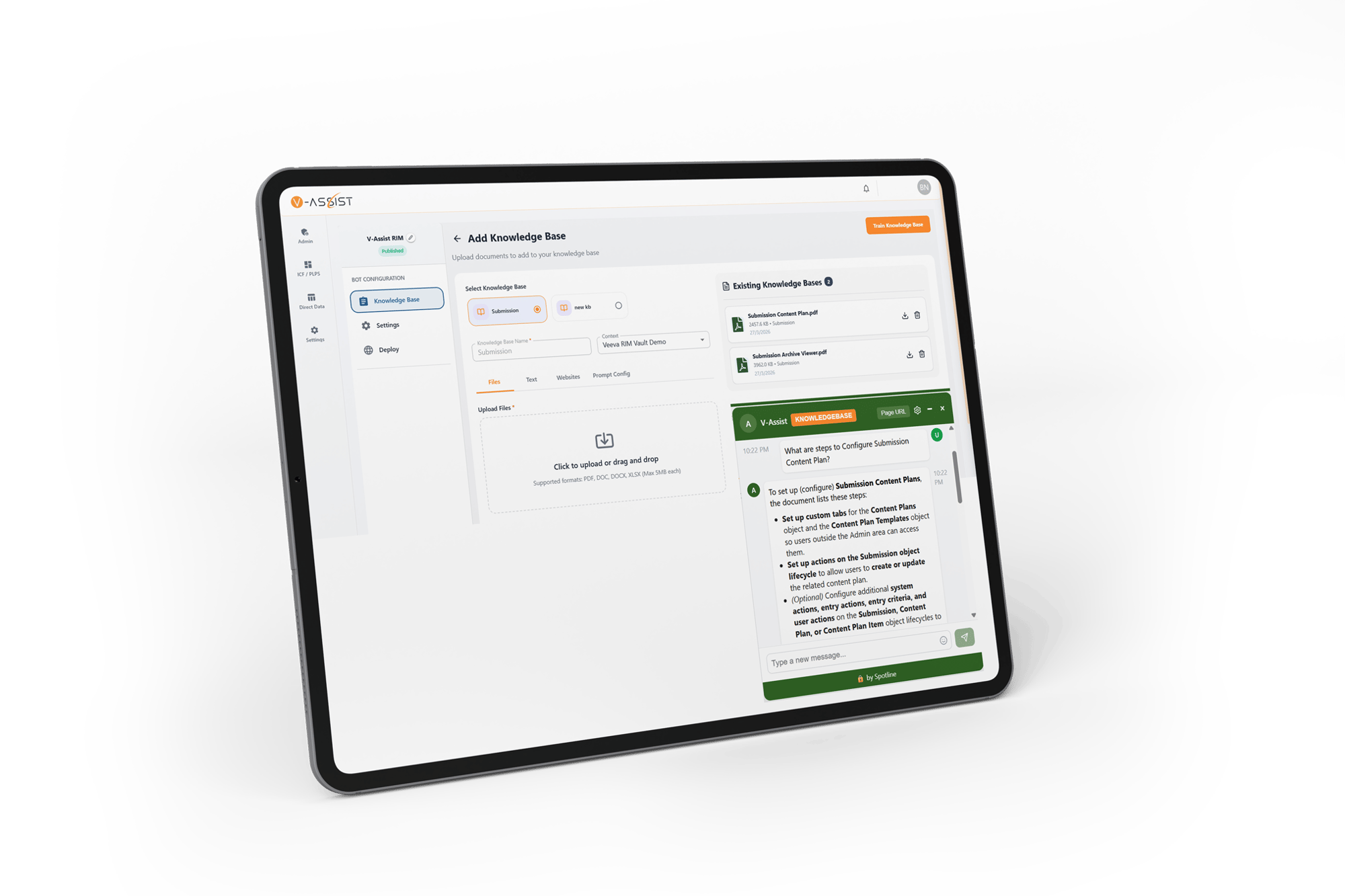 V-Assist Document Intelligence - AI for Veeva Vault, Enterprise AI for Life Sciences, Veeva AI Assistant, Veeva Vault Digital Assistant, AI-powered Veeva Vault Solution